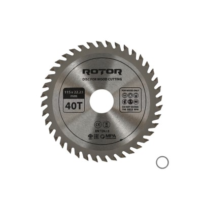 Disc taiat lemn ROTOR 115*22,23 40T Innovative ReliableTools foto