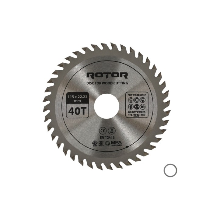 Disc taiat lemn ROTOR 115*22,23 40T Innovative ReliableTools