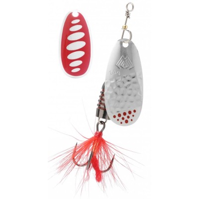Lingurita Rotativa MIKADO Windmill Nr.4, Silver Red, 14g foto