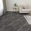 Plăci pardoseală autoadezive 55 buc. gri PVC dungi 5,11 m&sup2;