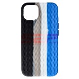 Husa Silicon Woven Texture Apple iPhone 13 - Storm | Protectie Premium