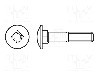 Surub M6, otel inoxidabil A2, lungime 100mm, buton, pas filet 1, BOSSARD - 1413546