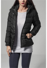 Sireturi ladies bubble jacket - negru Urban Classics M EU foto