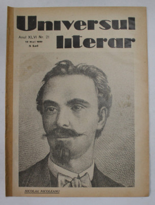 UNIVERSUL LITERAR , REVISTA , ANUL XLVI , NR. 21, 18 MAI , 1930 foto