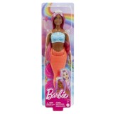 BARBIE DREAMTROPIA PAPUSA SIRENA CU PAR MAGENTA SI COADA PORTOCALIE SuperHeroes ToysZone, Mattel