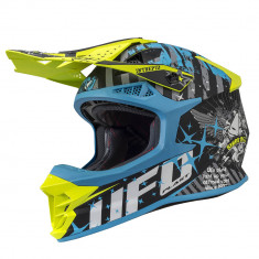 Casca motocross Ufo Intrepid , culoare negru/albastru/galben , marime XL Cod Produs: MX_NEW HE135XL foto