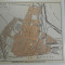 Harta Galati 1920, 17x19 cm, lb. franceza, impecabila