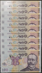 Bancnota 100 lei 2018 (2022) - serii consecutive (aUNC) foto