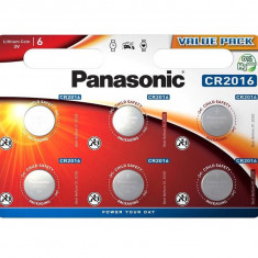 Baterie Panasonic CR2016 3V litiu CR-2016L/6BP Value Pack set 6 buc.