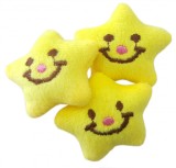 Stelute plusate pentru activitati senzoriale,galben,3 bucati set