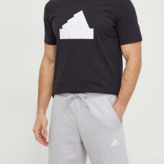 adidas pantaloni scurți bărbați, culoarea gri IS1825