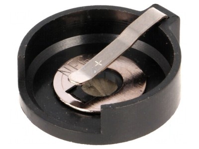 Soclu CR2430 DL2430 2 Baterii Orizontale THT 8,9mm H 24mm &amp;Oslash; foto