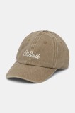 MC2 Saint Barth șapcă de baseball din bumbac femei, culoarea verde, cu imprimeu, DAS0004