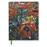 Tiffany Sketchbook Oriental Poppy - Blank Pages, Foil Embossed Cover, Gilded Edges