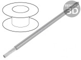 Cablu PTFE Cu 24AWG Gri &Icirc;nchis 30,5m 600V