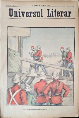 Revista Universul Literar nr.49/1899 pe coperta Executarea mahometanilor in Creta foto