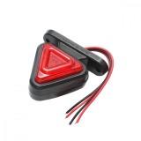 Lampa laterala gabarit triunghi LED 12-24V alb-rosu