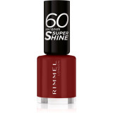 Cumpara ieftin Rimmel 60 Seconds Super Shine lac de unghii culoare 320 Rapid Ruby 8 ml