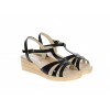 Sandale Dama Piele Naturala Negru Lac Box MVS S21NEGRULACBOX Toc 5cm Comode Elegante
