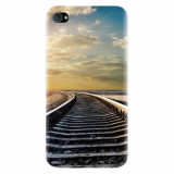 Husa silicon pentru Apple Iphone 4 / 4S, Railroad Horizon