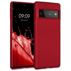 Husa pentru Google Pixel 6 Pro, Silicon, Rosu, 55856.36, kwmobile foto