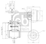 FEBI BILSTEIN 109316 Burduf, suspensie pneumatica