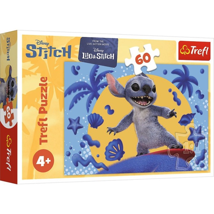 Puzzle trefl 60 disney lilo si stitch o zi cu stitch