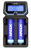 Incarcator litiu 2x18650 universal USB XTAR X2 LCD