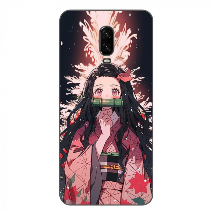 Husa compatibila cu OnePlus 6T Silicon Gel Tpu Model Demon Slayer Nezuko