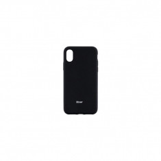 Husa Compatibila cu Apple iPhone XS Max Roar Colorful Jelly Case - Negru Mat