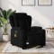 vidaXL Fotoliu electric de masaj rabatabil, negru, textil 3204472