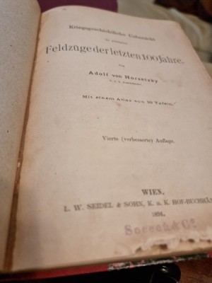 Kriegsgeschichtliche Uebersicht der wichtigsten Feldz&amp;uuml;ge der letzten 100 Jahre foto