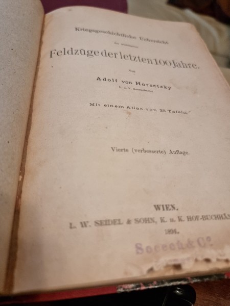 Kriegsgeschichtliche Uebersicht der wichtigsten Feldz&uuml;ge der letzten 100 Jahre