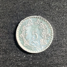 Moneda (token) 5 rappen 1979 aluminiu Elvetia
