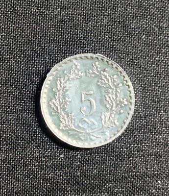 Moneda (token) 5 rappen 1979 aluminiu Elvetia foto