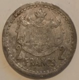 Moneda Monaco - 2 Francs 1943, Europa