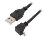 Cablu USB 2.0 A la Micro B Unghi Aurit