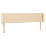 Cumpara ieftin Tablie de pat cu aripioare crem 163x23x78/88 cm material textil