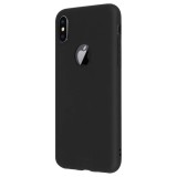 Husa iPhone X, GloMax, Negru Mat, Silicon TPU, Anti-soc, Praf, Zgarieturi, Carcasa Protectie