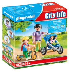 Mama cu copii Playmobil City Life 70284