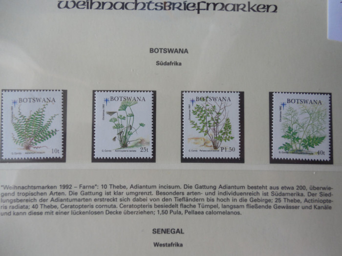 Botswana-Flora-serie completa nestampilate MNH