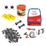 Kit complet gard electric 12/220V, 3,5 Joule, fir 1000 m, 100 izolatori