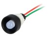 Lampă de control LED Albastru 24V AC/DC POLAM-ELTA LB-D10-24AC/DC Montaj &Oslash;13mm Plastic Negru IP40