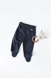 Cumpara ieftin Pantaloni cu Botosei - Bumbac organic Bleumarin BabyCosy (Marime: 0-3 Luni)