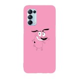 Husa compatibila cu Oppo A55, Viceversa, model Pink Courage Drawing, Silicon, TPU, Transparent, Carcasa