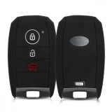 Cumpara ieftin Husa Cheie Auto pentru Kia - 3 Butoane, Silicon, Negru, 43662.01, Kwmobile