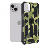 Husa pentru iPhone 14 Plus, Techsuit Blazor Series, Camo Lime