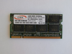 1GB DDR1 333MHz CSX foto