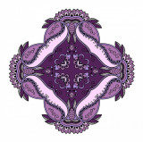 Cumpara ieftin Sticker decorativ Mandala, Mov, 50 cm , 1063STK