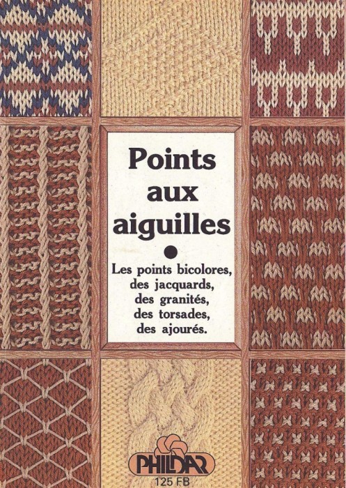 C8784N Point aux aiguilles &ndash; Les points bicolores, des jacquards, des granit&eacute;s, des torsades, des ajour&eacute;s